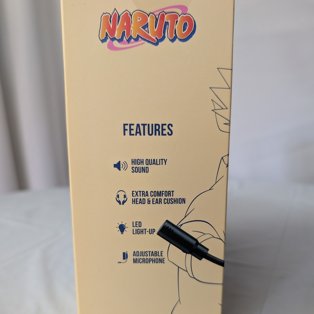 Naruto Blue Gaming Headset with Color-Changing LED And Rotating Microphone - Picture 3 of 6